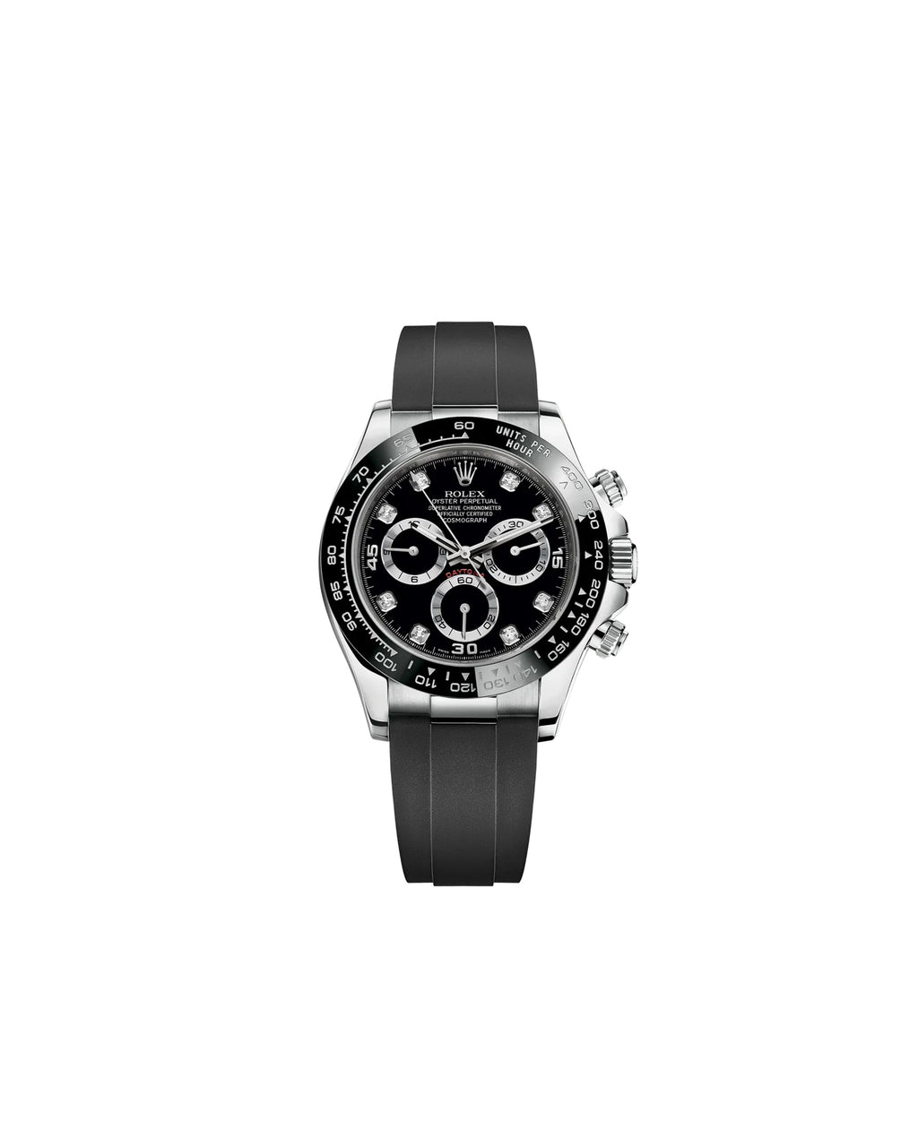 Rolex Cosmograph Daytona - Men's Chronograph Oysterflex - white gold / diamonds