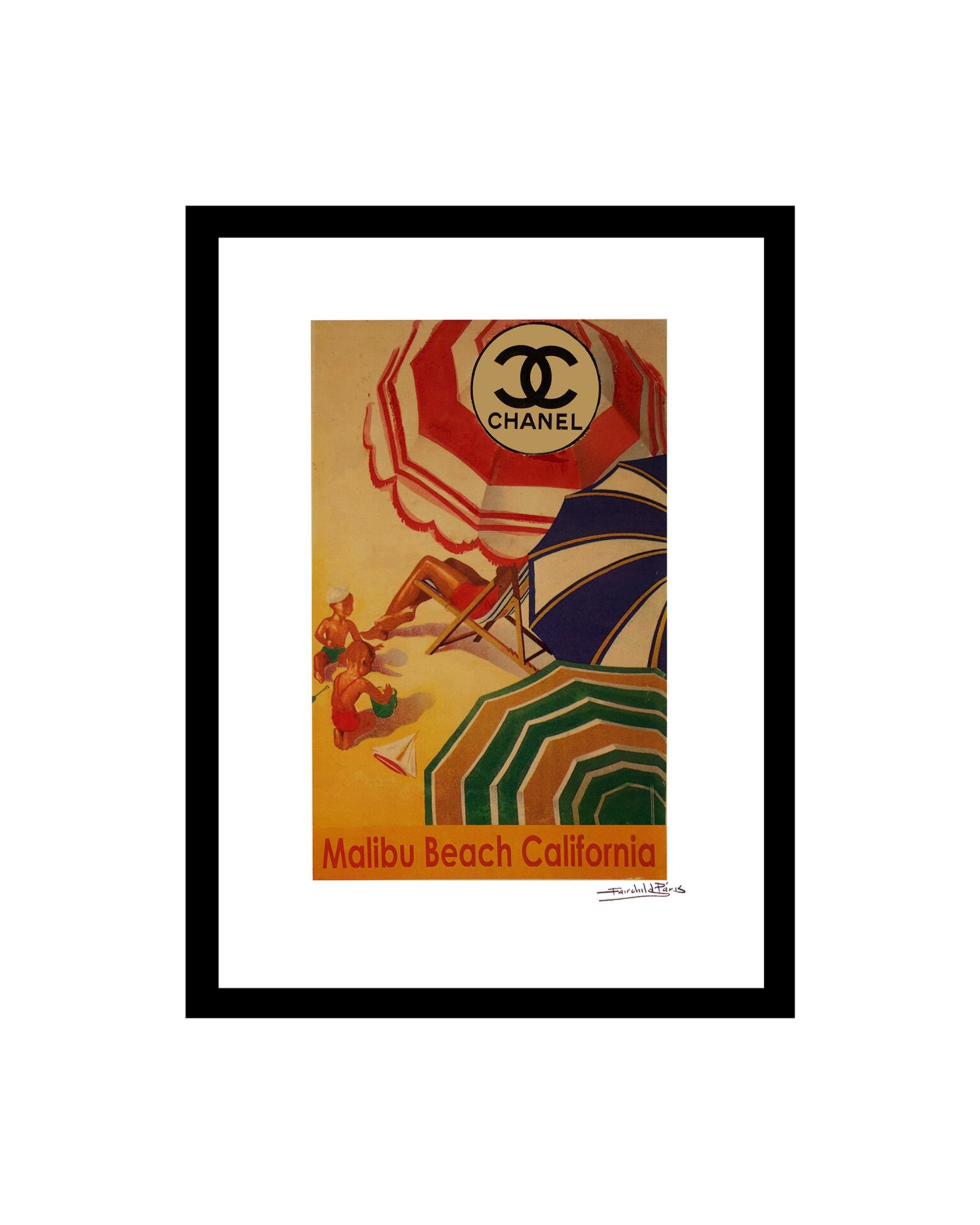 Fairchild Paris Chanel Vintage Beach wall art