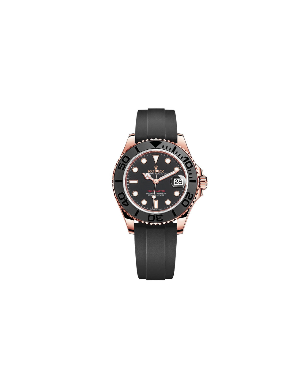 Rolex Yatch Master 18kt ever rose gold Oysterflex