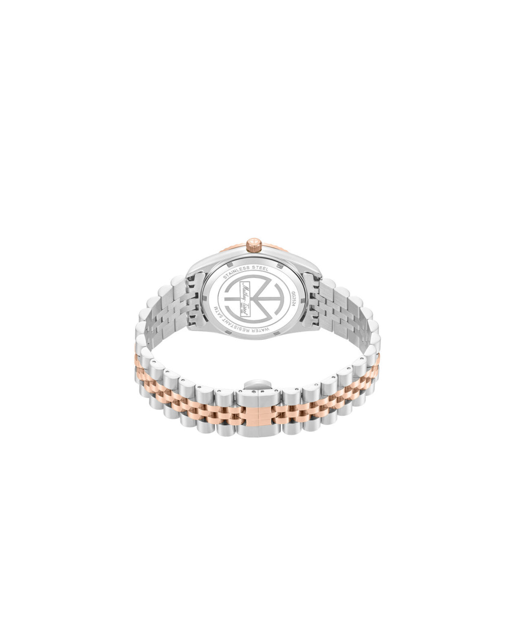 Mathey Tissot Quartz Silver dial with Rose gold and stainless bracelet