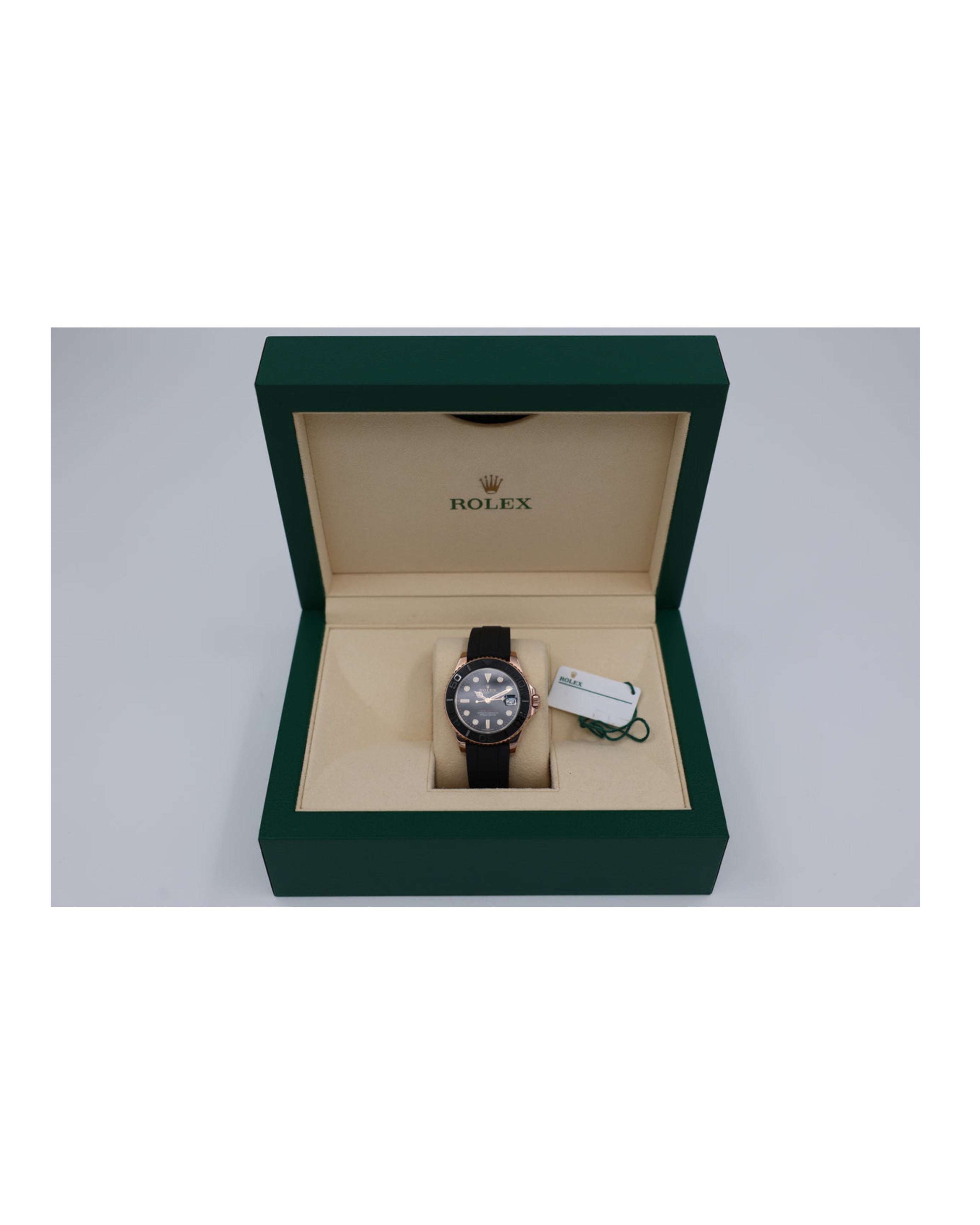 Rolex Yatch Master 18kt ever rose gold Oysterflex