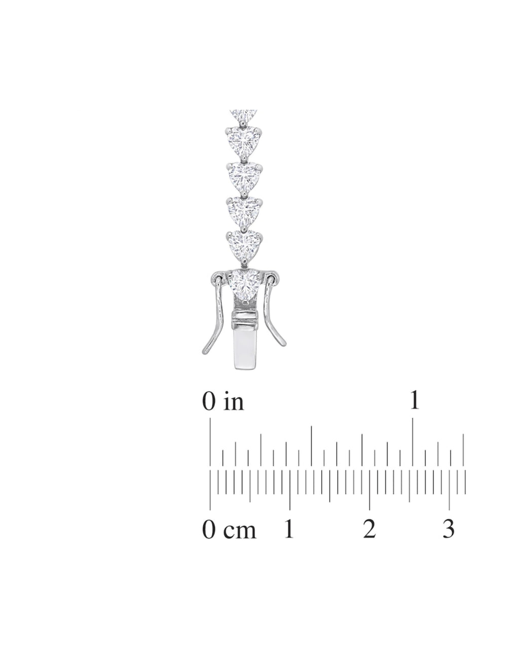925 silver and 10CT TGW lab-grown sapphire tennis bracelet