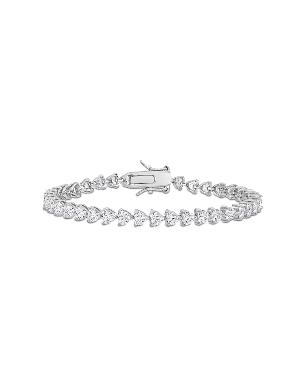 925 silver and 10CT TGW lab-grown sapphire tennis bracelet
