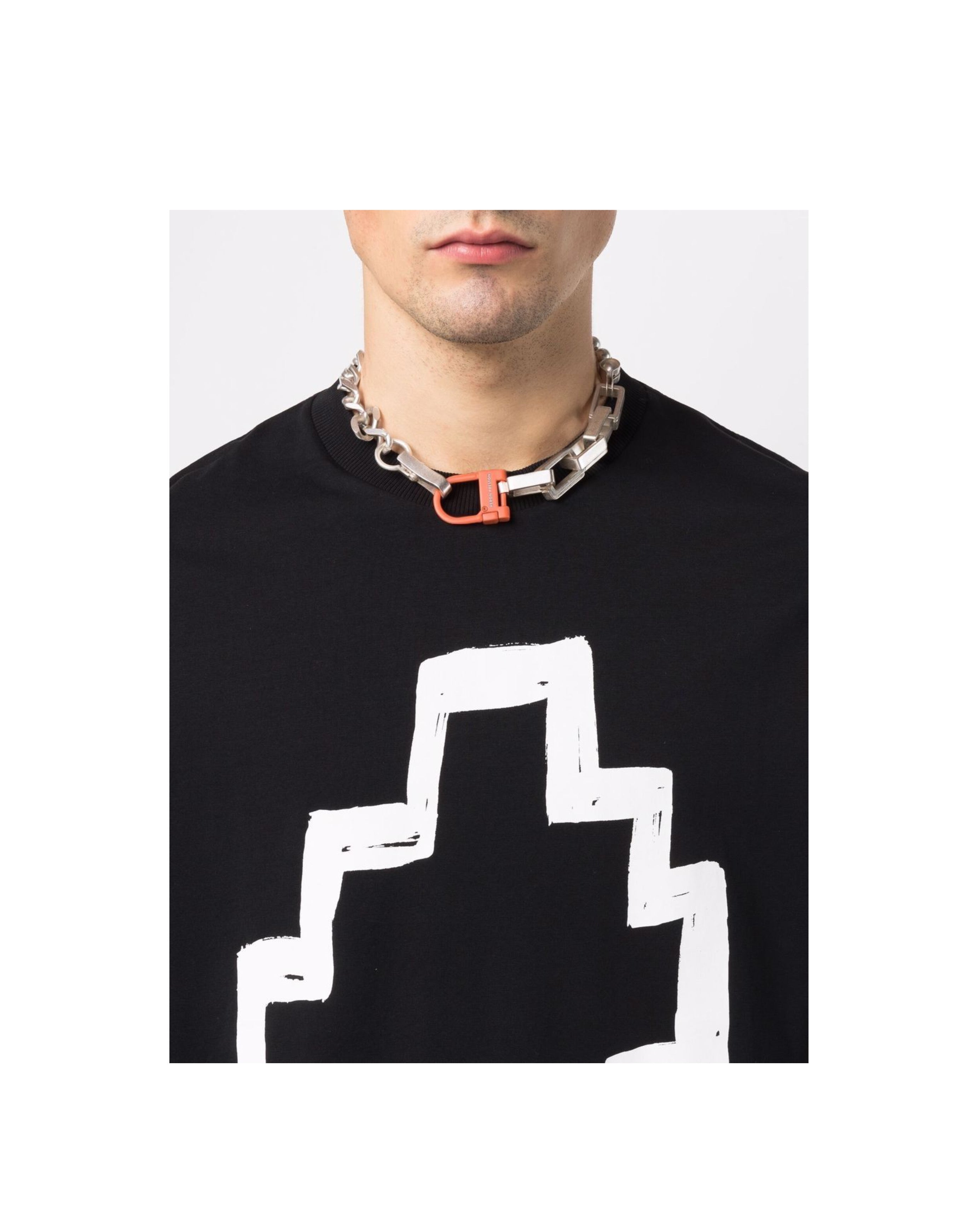 Heron Preston Multichain Square Necklace